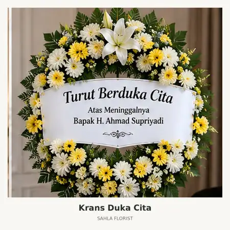 Krans Bunga Duka Sepatan Timur