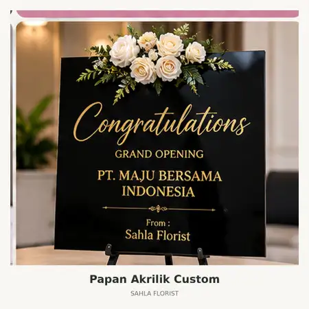 Papan Bunga Akrilik Sepatan Timur